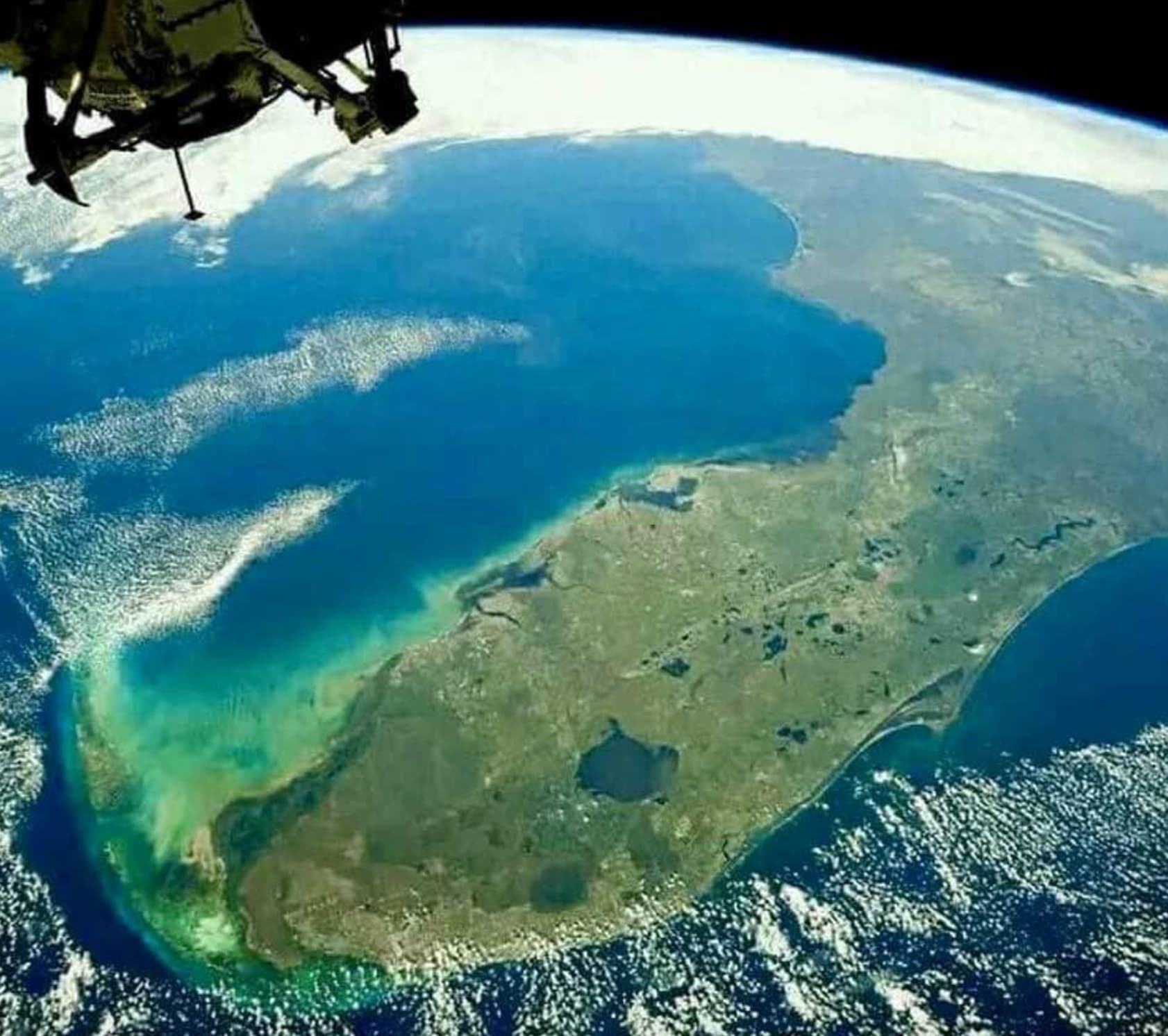 “Florida from the International Space Station.”